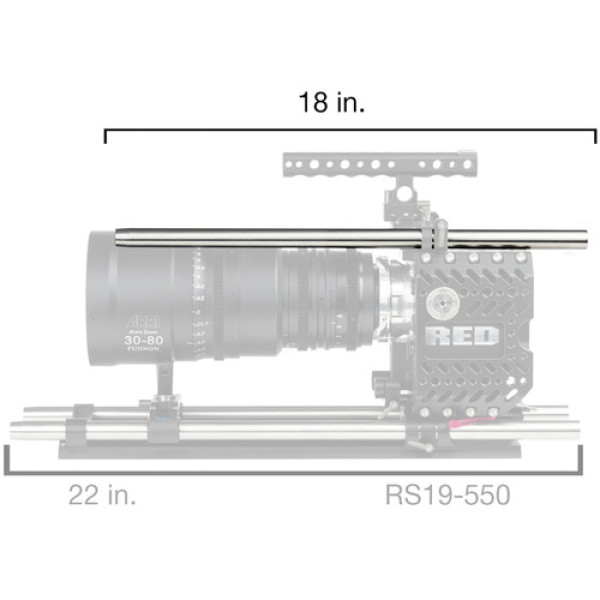 Стержень Tilta 19mm x450mm stainless steel rod